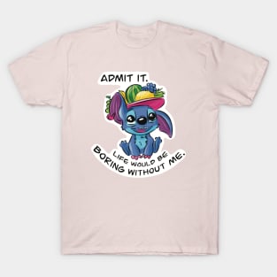 Blue stitch T-Shirt